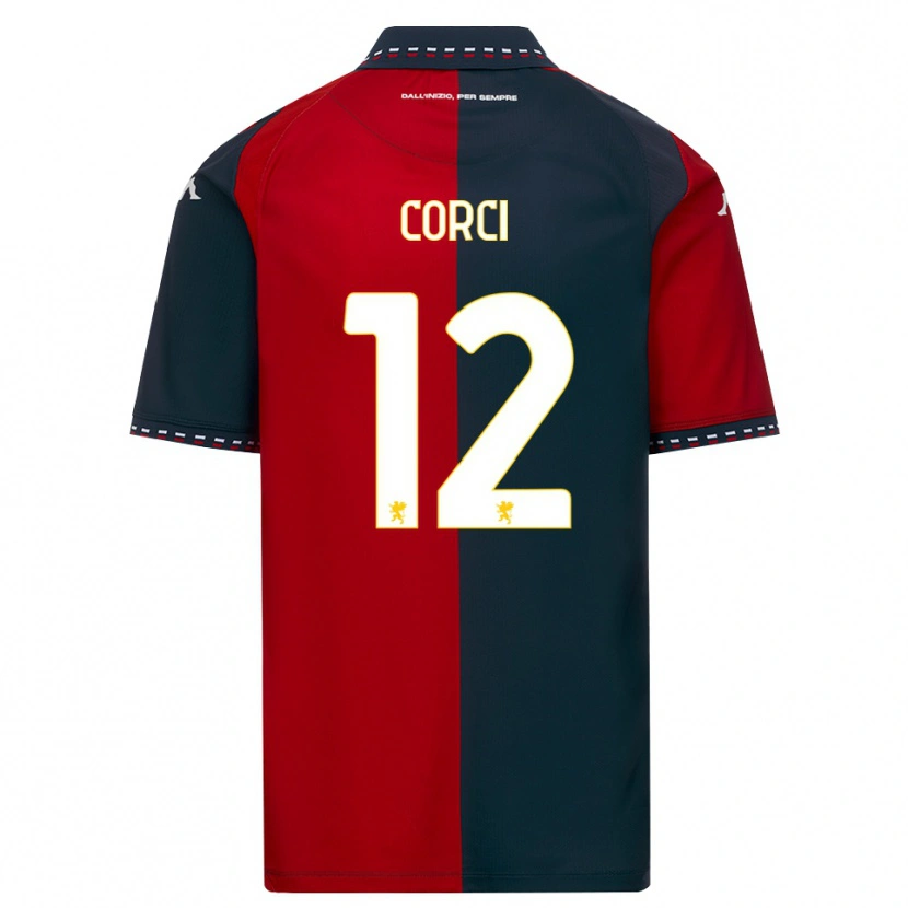 DanxenレディースTommaso Corci#12レッド ブラック ホワイトホームシャツ2026/27ジャージーユニフォーム