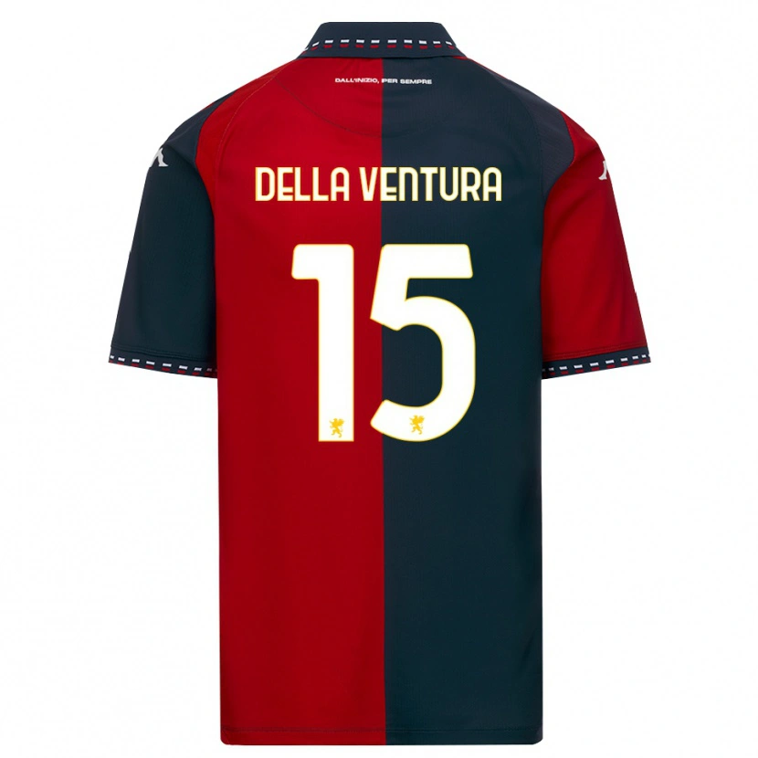 DanxenレディースLorenzo Della Ventura#15レッド ブラック ホワイトホームシャツ2026/27ジャージーユニフォーム