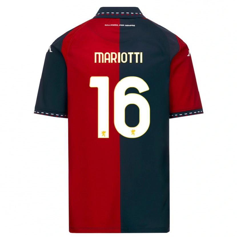 DanxenレディースAndrea Mariotti#16レッド ブラック ホワイトホームシャツ2026/27ジャージーユニフォーム