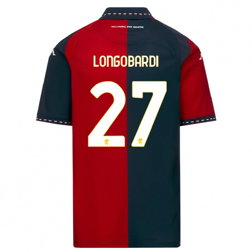 DanxenレディースGiovanni Longobardi#27レッド ブラック ホワイトホームシャツ2026/27ジャージーユニフォーム