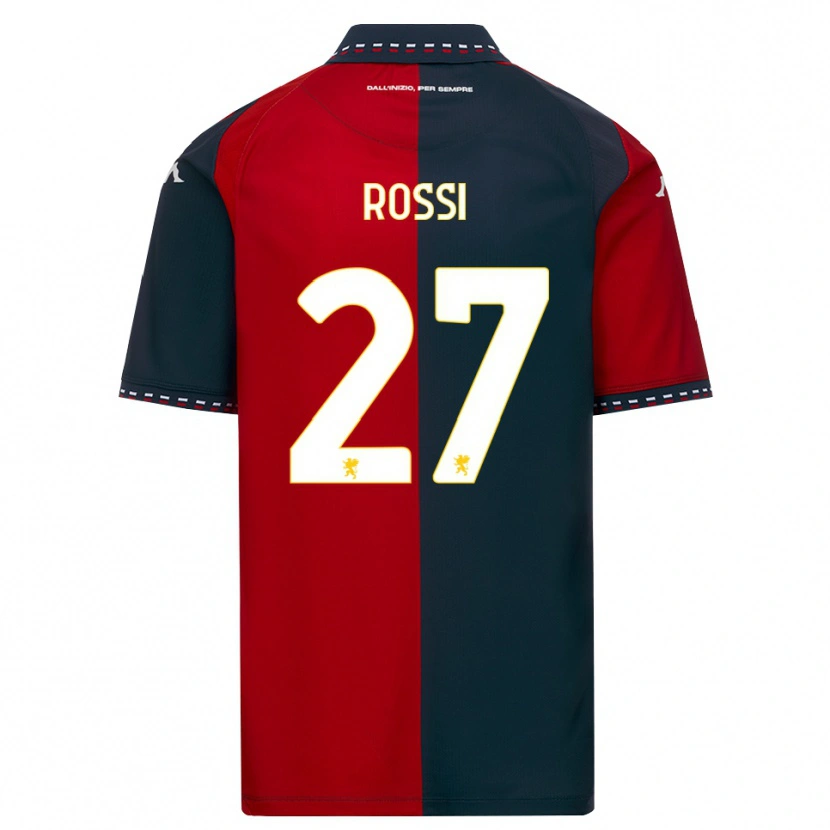 DanxenレディースLucrezia Rossi#27レッド ブラック ホワイトホームシャツ2026/27ジャージーユニフォーム