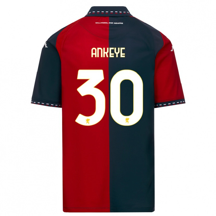 DanxenレディースDavid Ankeye#30レッド ブラック ホワイトホームシャツ2026/27ジャージーユニフォーム
