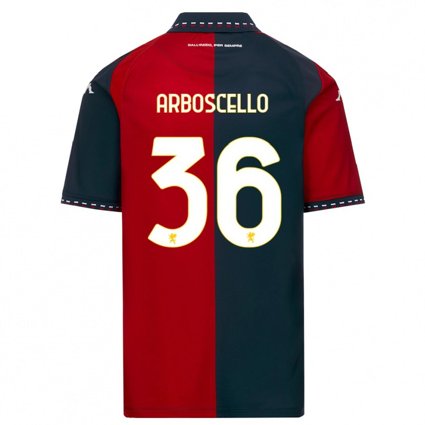 DanxenレディースRiccardo Arboscello#36レッド ブラック ホワイトホームシャツ2026/27ジャージーユニフォーム