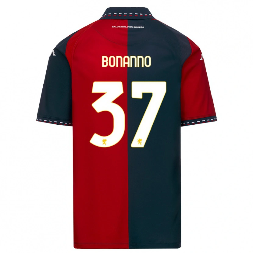 DanxenレディースGiuseppe Bonanno#37レッド ブラック ホワイトホームシャツ2026/27ジャージーユニフォーム