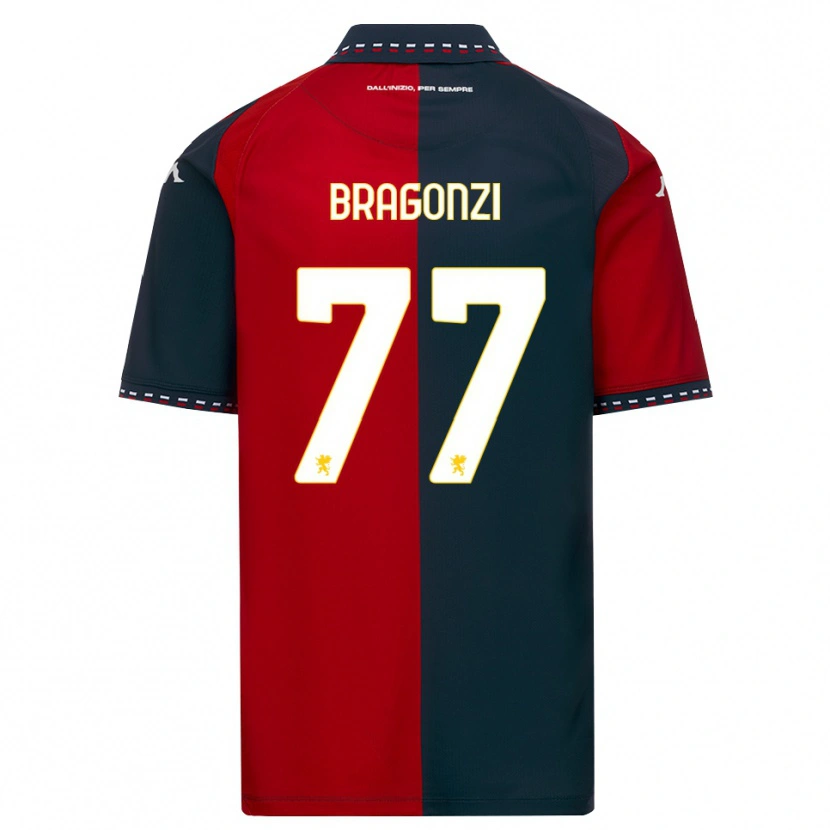 DanxenレディースAsia Bragonzi#77レッド ブラック ホワイトホームシャツ2026/27ジャージーユニフォーム