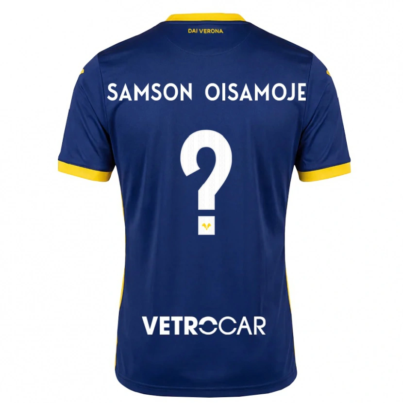 DanxenレディースJunior Samson Oisamoje#0ロイヤルブルー イエロー ホワイトホームシャツ2026/27ジャージーユニフォーム