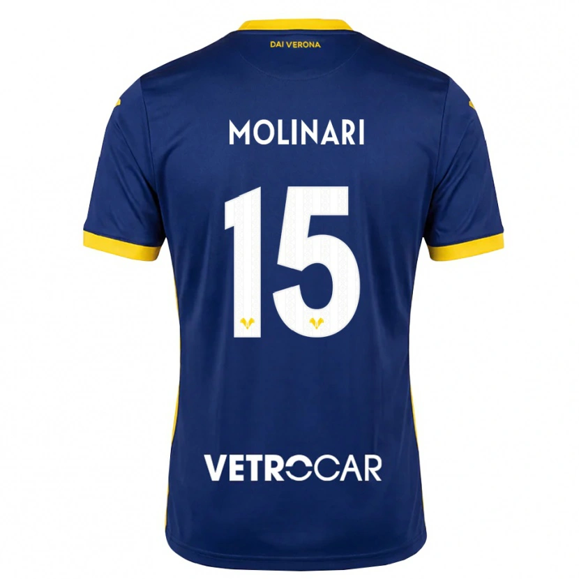 DanxenレディースGabriele Molinari#15ロイヤルブルー イエロー ホワイトホームシャツ2026/27ジャージーユニフォーム