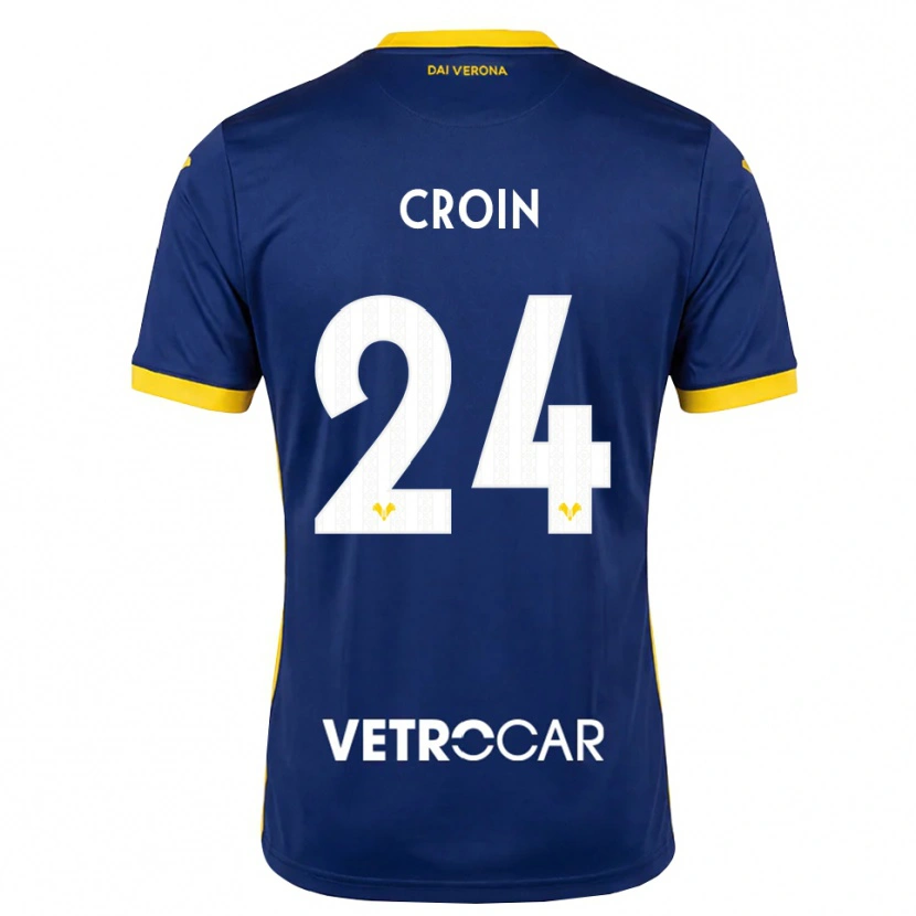 DanxenレディースNicole Croin#24ロイヤルブルー イエロー ホワイトホームシャツ2026/27ジャージーユニフォーム