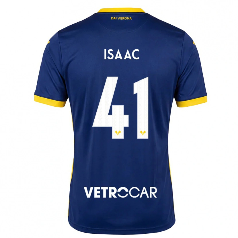 DanxenレディースIsaac#41ロイヤルブルー イエロー ホワイトホームシャツ2026/27ジャージーユニフォーム