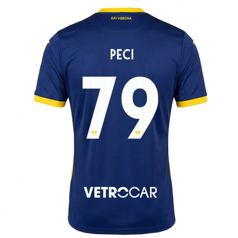 DanxenレディースJurgen Peci#79ロイヤルブルー イエロー ホワイトホームシャツ2026/27ジャージーユニフォーム