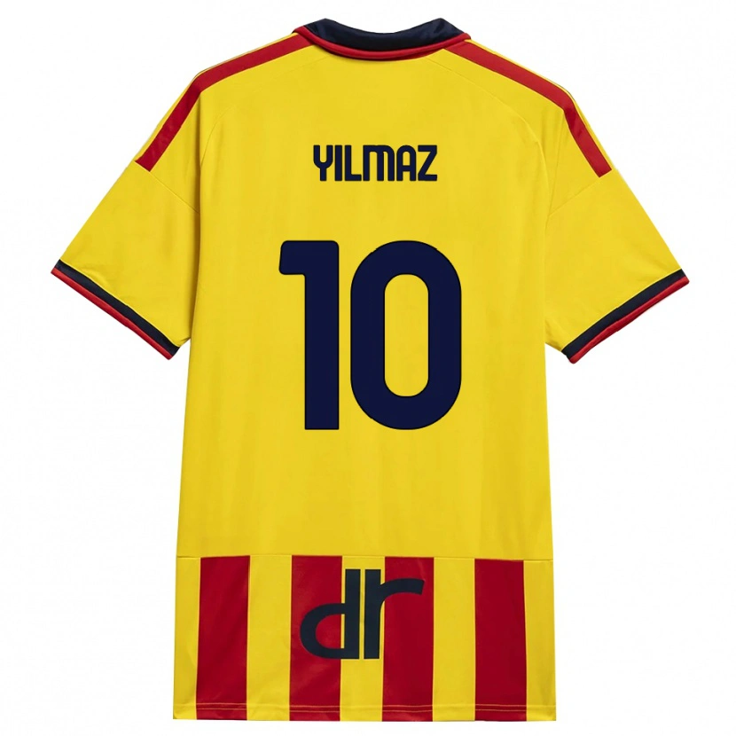 DanxenレディースEnes Yilmaz#10イエロー レッドホームシャツ2026/27ジャージーユニフォーム