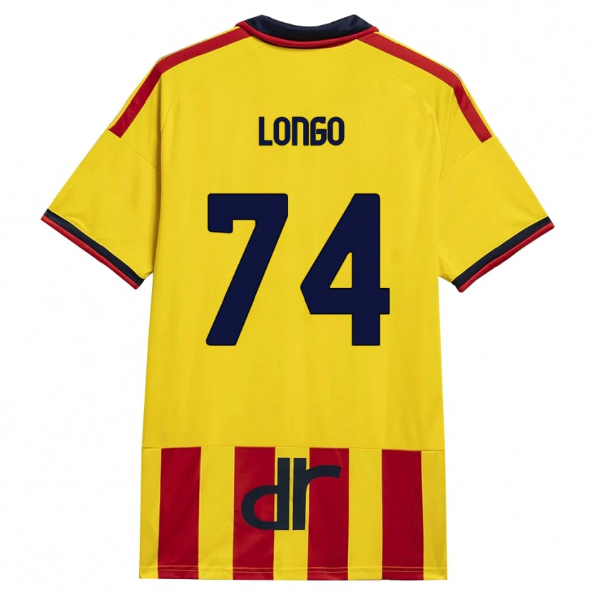 DanxenレディースFrancesco Longo#74イエロー レッドホームシャツ2026/27ジャージーユニフォーム