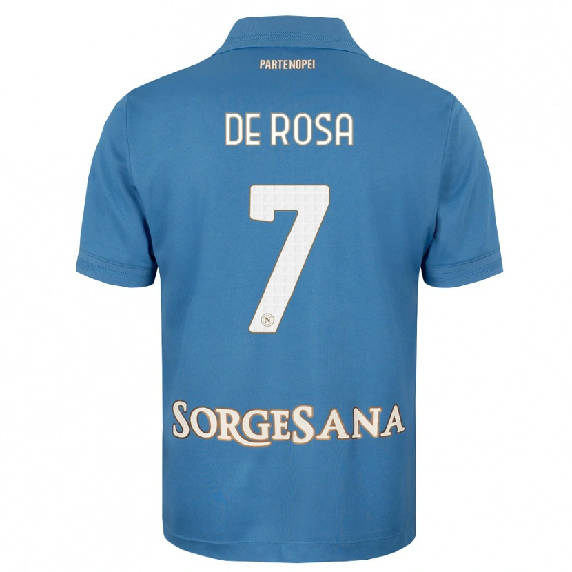 DanxenレディースVincenzo De Rosa#7ヘイズブルー ホワイトホームシャツ2026/27ジャージーユニフォーム