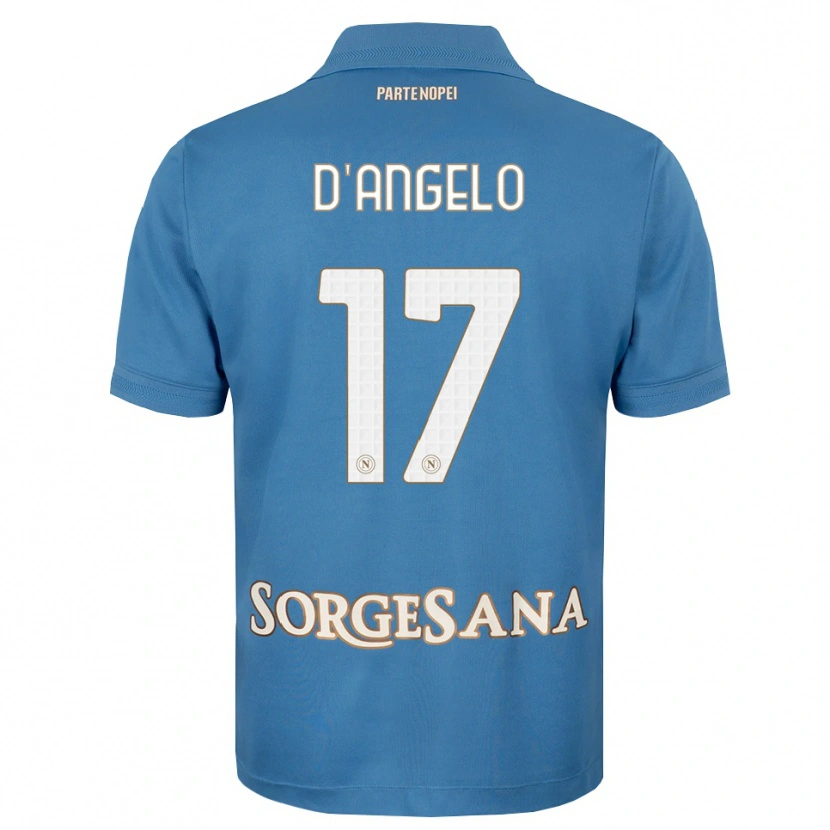 DanxenレディースGiuseppe D'angelo#17ヘイズブルー ホワイトホームシャツ2026/27ジャージーユニフォーム
