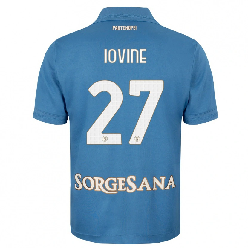 DanxenレディースAndrea Iovine#27ヘイズブルー ホワイトホームシャツ2026/27ジャージーユニフォーム