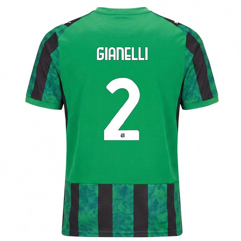 DanxenレディースChristian Gianelli#2グリーン ブラック ホワイトホームシャツ2026/27ジャージーユニフォーム