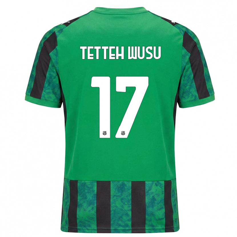 DanxenレディースMattias Tetteh Wusu#17グリーン ブラック ホワイトホームシャツ2026/27ジャージーユニフォーム