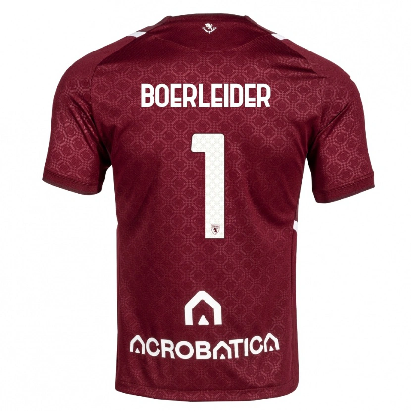 DanxenレディースYannick Boerleider#1バーガンディ ホワイトホームシャツ2026/27ジャージーユニフォーム