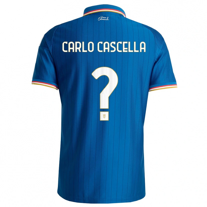 DanxenレディースWilliam Carlo Cascella#0ブルー ホワイト レッドホームシャツ2026/27ジャージーユニフォーム