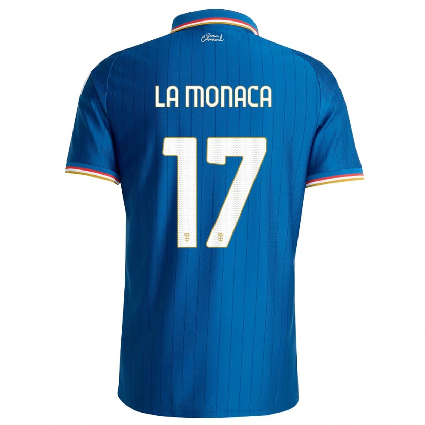 DanxenレディースMichael La Monaca#17ブルー ホワイト レッドホームシャツ2026/27ジャージーユニフォーム