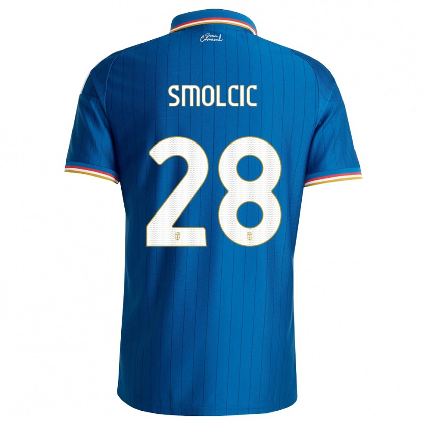 DanxenレディースIvan Smolcic#28ブルー ホワイト レッドホームシャツ2026/27ジャージーユニフォーム