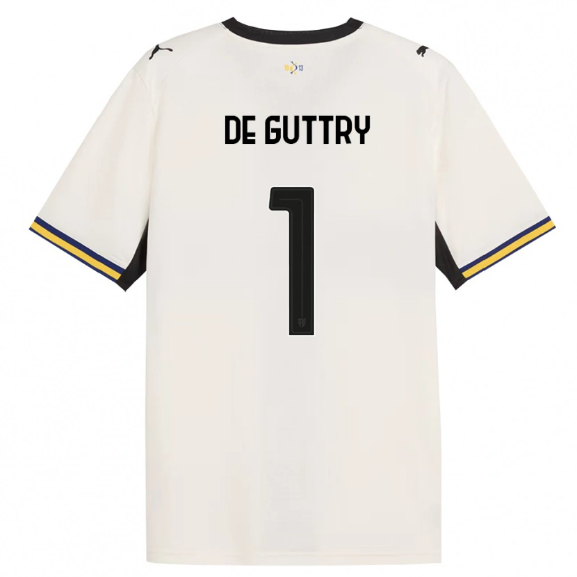 DanxenレディースElia De Guttry#1オフホワイト ブラック イエローホームシャツ2026/27ジャージーユニフォーム