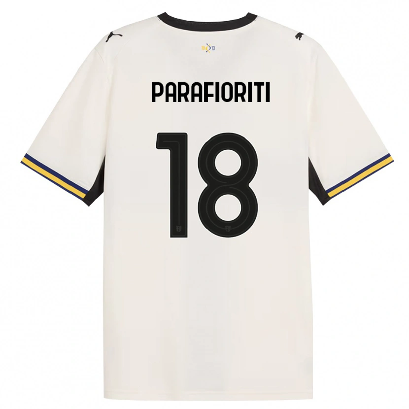 DanxenレディースGiovanni Parafioriti#18オフホワイト ブラック イエローホームシャツ2026/27ジャージーユニフォーム