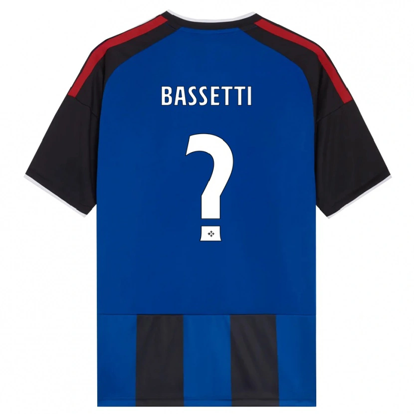 DanxenレディースGiovanni Bassetti#0ブラック レッド ホワイト ブルーホームシャツ2026/27ジャージーユニフォーム