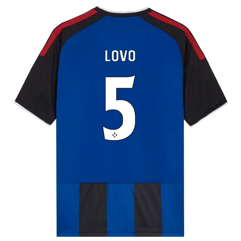 DanxenレディースPietro Lovo#5ブラック レッド ホワイト ブルーホームシャツ2026/27ジャージーユニフォーム