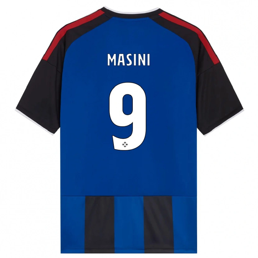 DanxenレディースTommaso Masini#9ブラック レッド ホワイト ブルーホームシャツ2026/27ジャージーユニフォーム