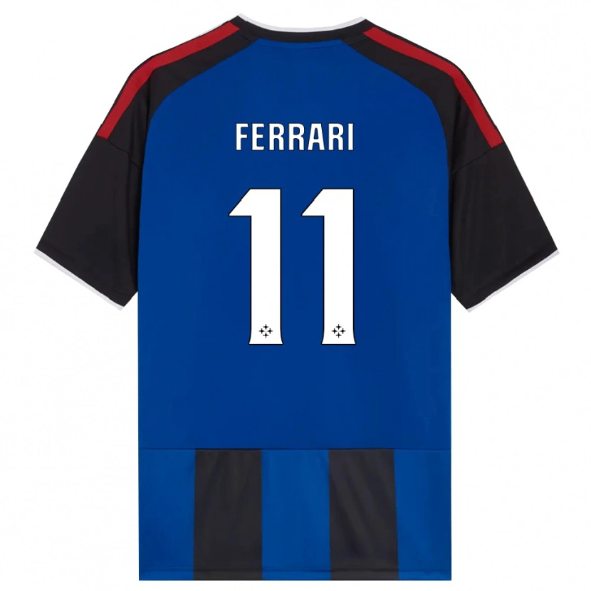 DanxenレディースTommaso Ferrari#11ブラック レッド ホワイト ブルーホームシャツ2026/27ジャージーユニフォーム