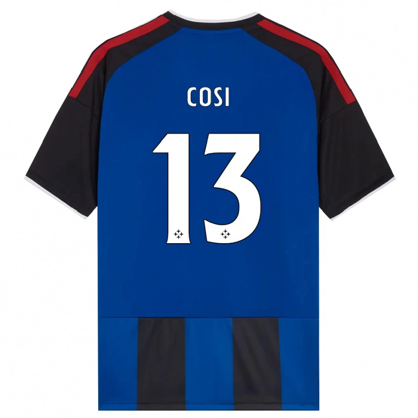 DanxenレディースTommaso Cosi#13ブラック レッド ホワイト ブルーホームシャツ2026/27ジャージーユニフォーム