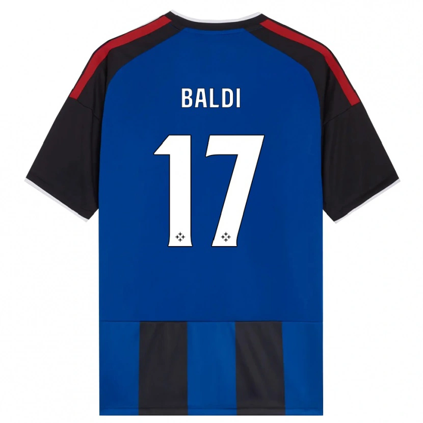 DanxenレディースAndrea Baldi#17ブラック レッド ホワイト ブルーホームシャツ2026/27ジャージーユニフォーム