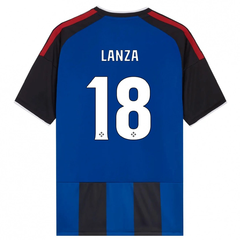 DanxenレディースManuel Lanza#18ブラック レッド ホワイト ブルーホームシャツ2026/27ジャージーユニフォーム