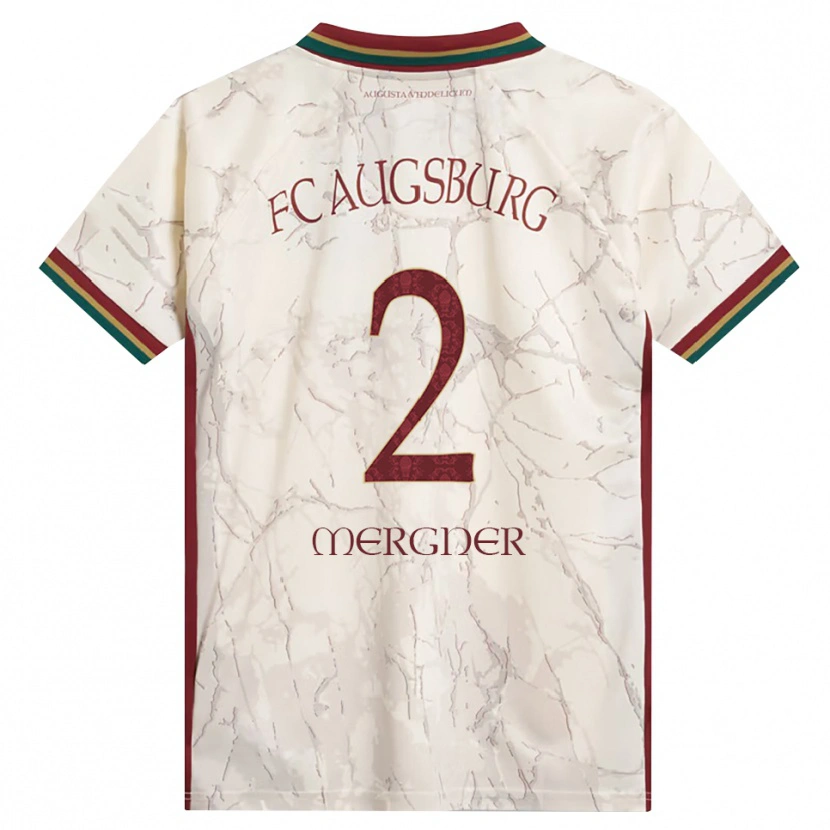 DanxenレディースSandra Mergner#2グリーン ライス ホワイト バーガンディホームシャツ2026/27ジャージーユニフォーム