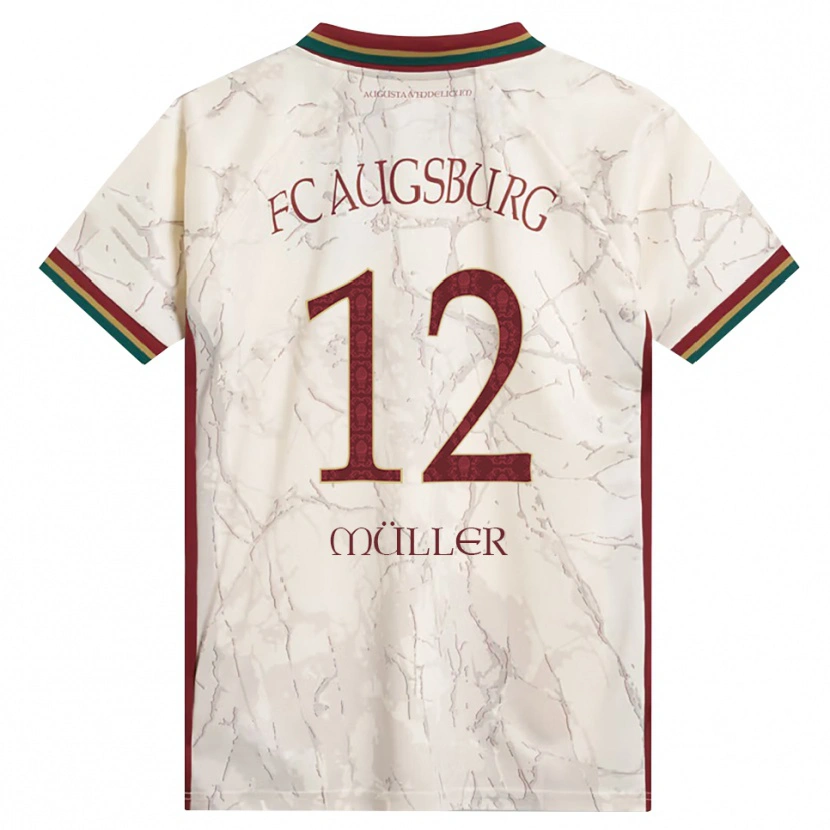 DanxenレディースJanine Müller#12グリーン ライス ホワイト バーガンディホームシャツ2026/27ジャージーユニフォーム
