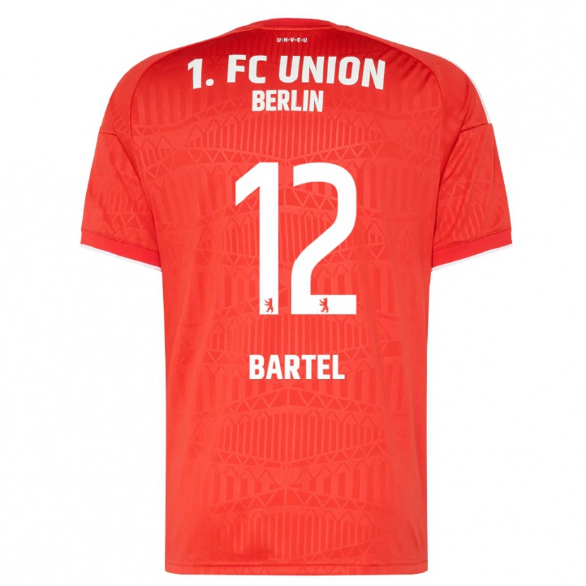 DanxenレディースBruno Bartel#12レッド ホワイトホームシャツ2026/27ジャージーユニフォーム