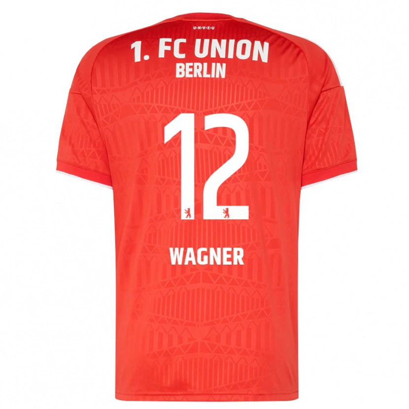 DanxenレディースMelanie Wagner#12レッド ホワイトホームシャツ2026/27ジャージーユニフォーム