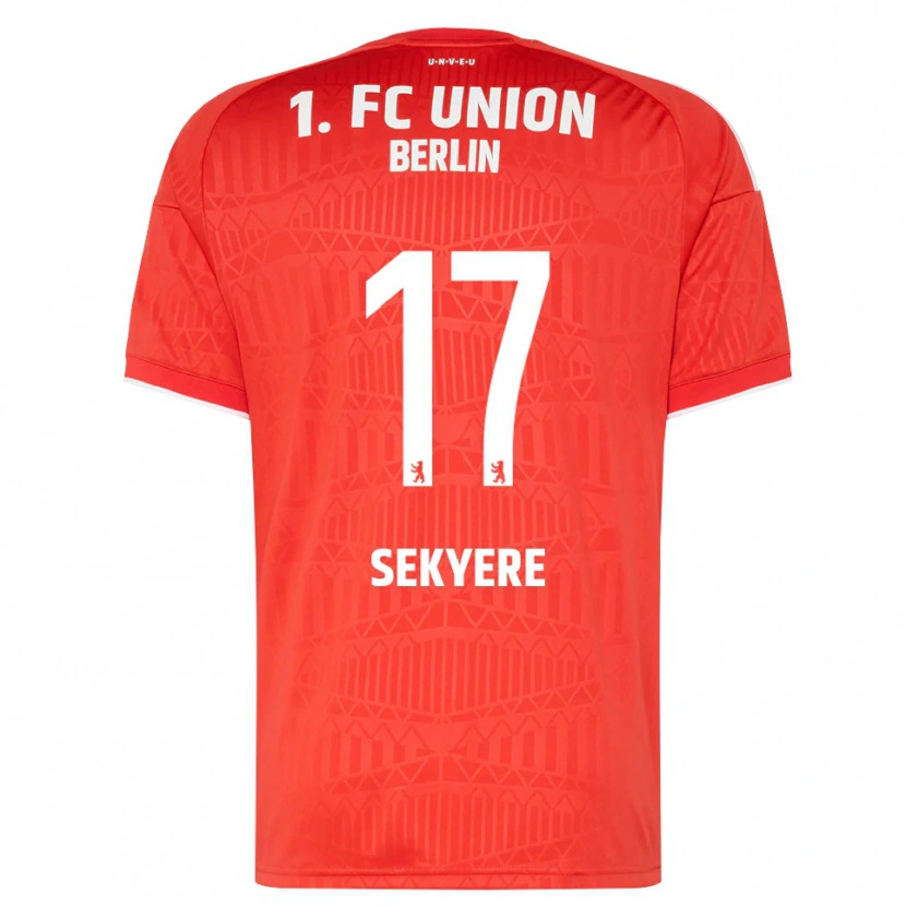 DanxenレディースAnderson Sekyere#17レッド ホワイトホームシャツ2026/27ジャージーユニフォーム