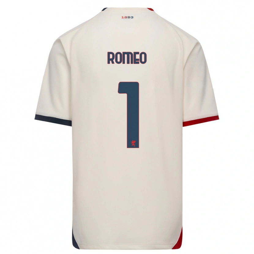 DanxenレディースEmanuele Romeo#1オフホワイト レッドアウェイシャツ2026/27ジャージーユニフォーム
