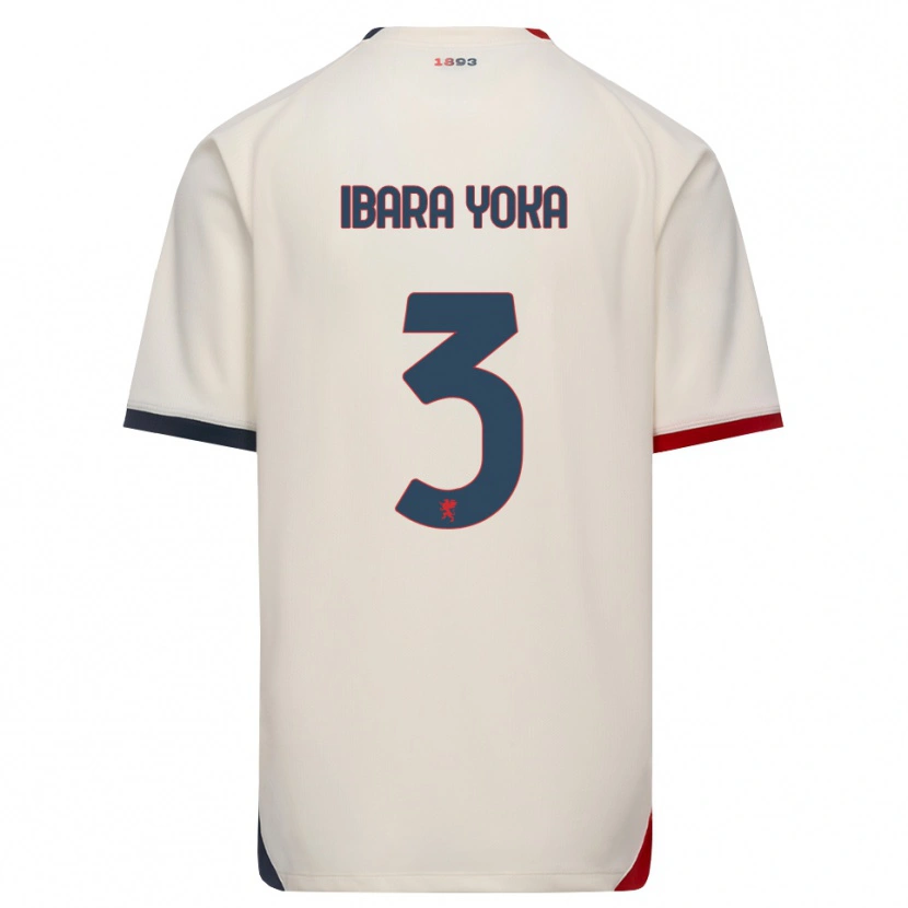 DanxenレディースRafael Ibara Yoka#3オフホワイト レッドアウェイシャツ2026/27ジャージーユニフォーム