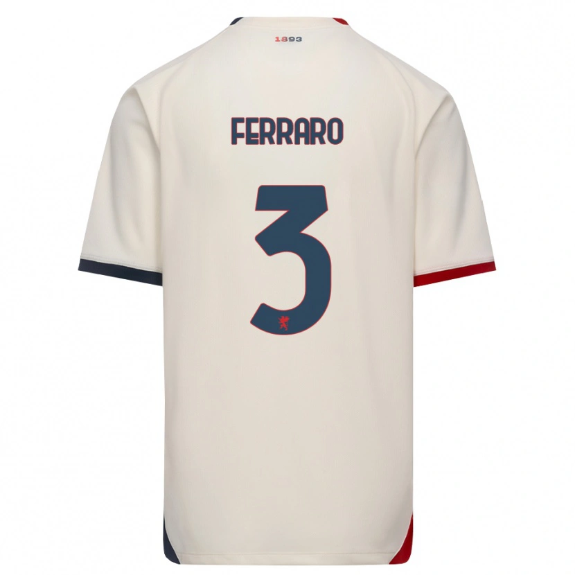 DanxenレディースMarco Ferraro#3オフホワイト レッドアウェイシャツ2026/27ジャージーユニフォーム