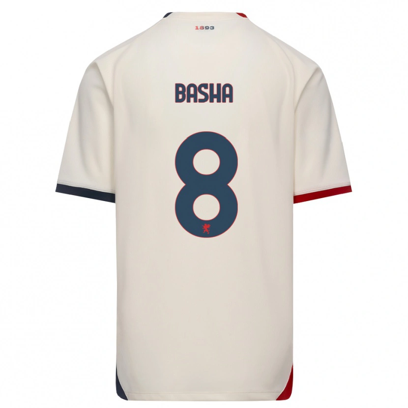 DanxenレディースKlevis Basha#8オフホワイト レッドアウェイシャツ2026/27ジャージーユニフォーム