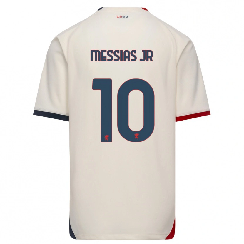 Danxenレディースジュニオール・ウォルター・メシアス#10オフホワイト レッドアウェイシャツ2026/27ジャージーユニフォーム
