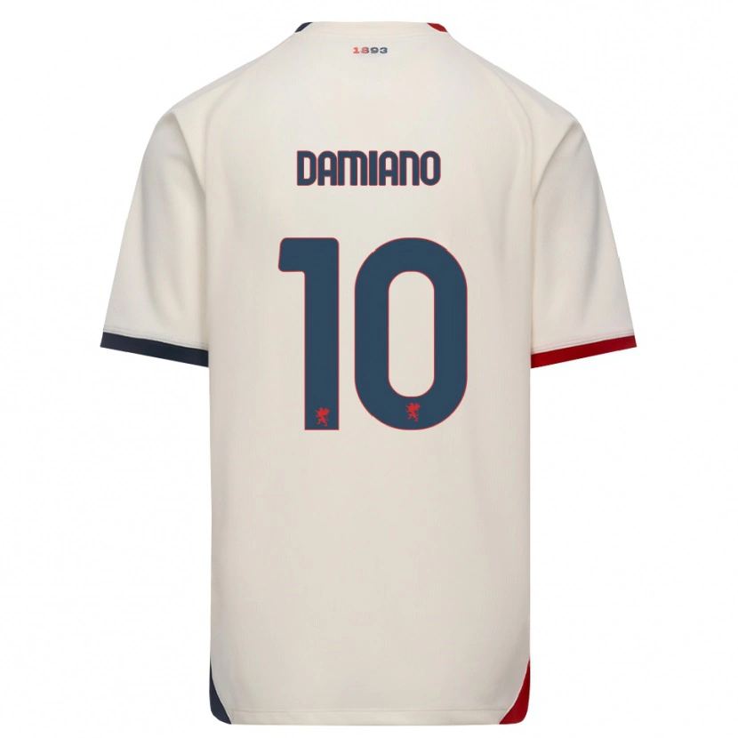 Danxenレディースヴィンチェンツォ・ダミアーノ#10オフホワイト レッドアウェイシャツ2026/27ジャージーユニフォーム
