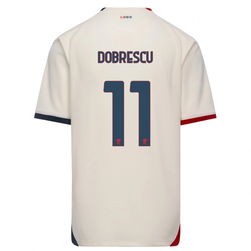 DanxenレディースIanis Dobrescu#11オフホワイト レッドアウェイシャツ2026/27ジャージーユニフォーム