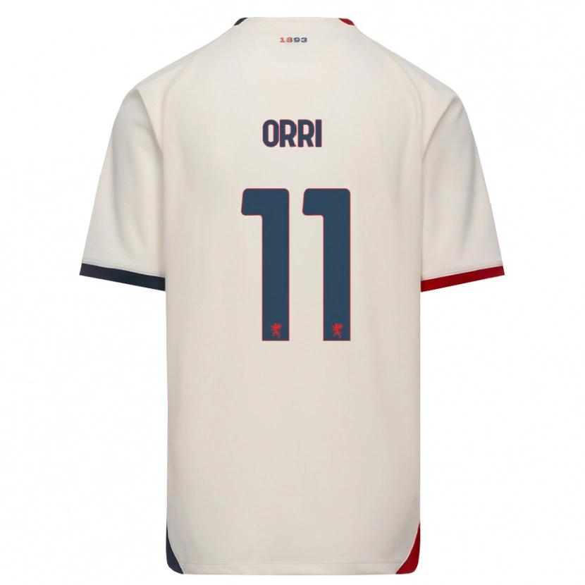 DanxenレディースÁgúst Orri Thorsteinsson#11オフホワイト レッドアウェイシャツ2026/27ジャージーユニフォーム