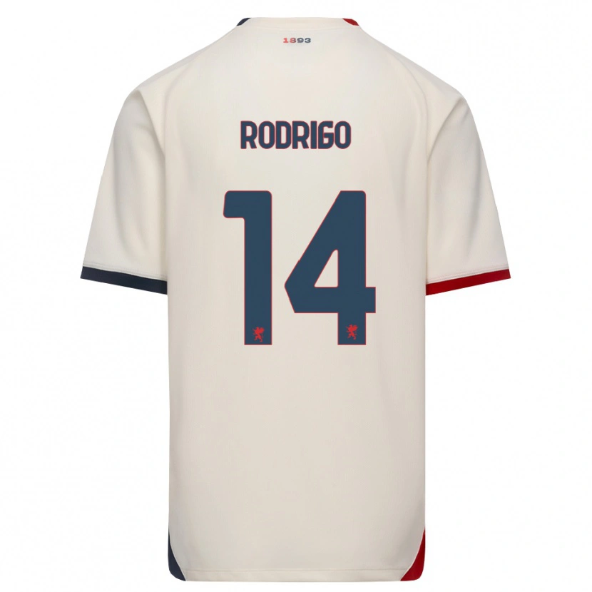 DanxenレディースRodrigo Delgado De Albuquerque#14オフホワイト レッドアウェイシャツ2026/27ジャージーユニフォーム