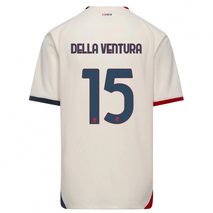DanxenレディースLorenzo Della Ventura#15オフホワイト レッドアウェイシャツ2026/27ジャージーユニフォーム
