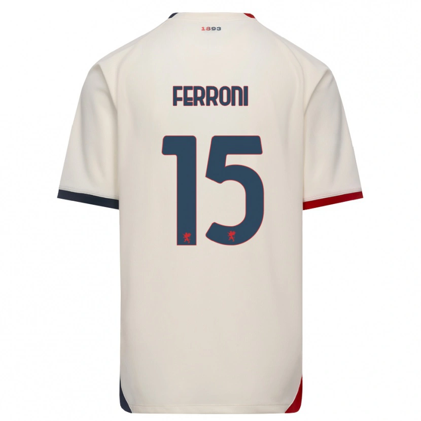 Danxenレディースレオナルド・フェローニ#15オフホワイト レッドアウェイシャツ2026/27ジャージーユニフォーム
